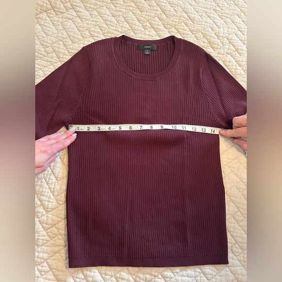 J. Crew Ribbed 3/4 Length Sleeve Shirt - Picture 8 of 10